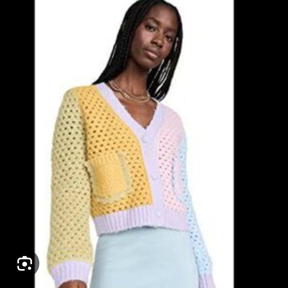 NWT English Factory CONTRAST DETAIL CARDIGAN M